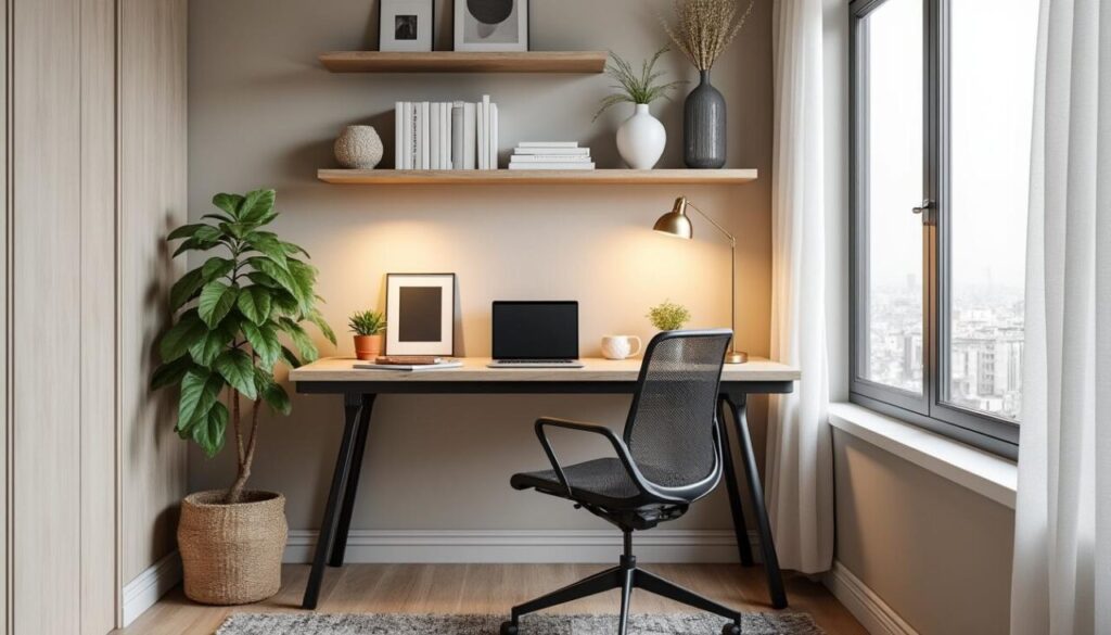 découvrez nos astuces pour aménager un coin bureau fonctionnel et optimisé dans un petit appartement, alliant confort et gain de place.