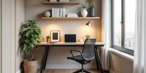 découvrez nos astuces pour aménager un coin bureau fonctionnel et optimisé dans un petit appartement, alliant confort et gain de place.