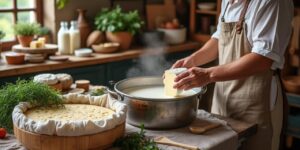 découvrez les secrets traditionnels et authentiques de fabrication du fromage de chèvre fermier, de la ferme à votre assiette, pour un goût unique et naturel.